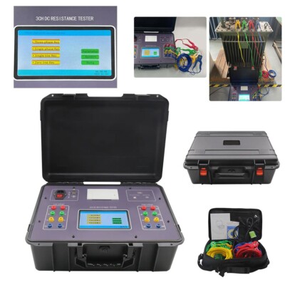 Three Channel DC Resistance Tester 20A Automatic Display of 3-phase Imbalance