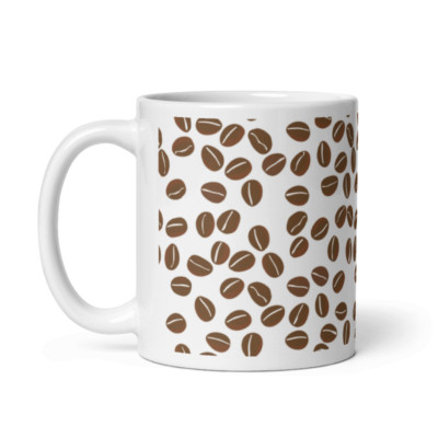 Kaffeebohnen Muster 11 Unzen Teetasse Kaffeebecher v2