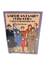 American Family of the 1930s Paper Dolls in Full Color Tom Tierney uncut #74 VTG
