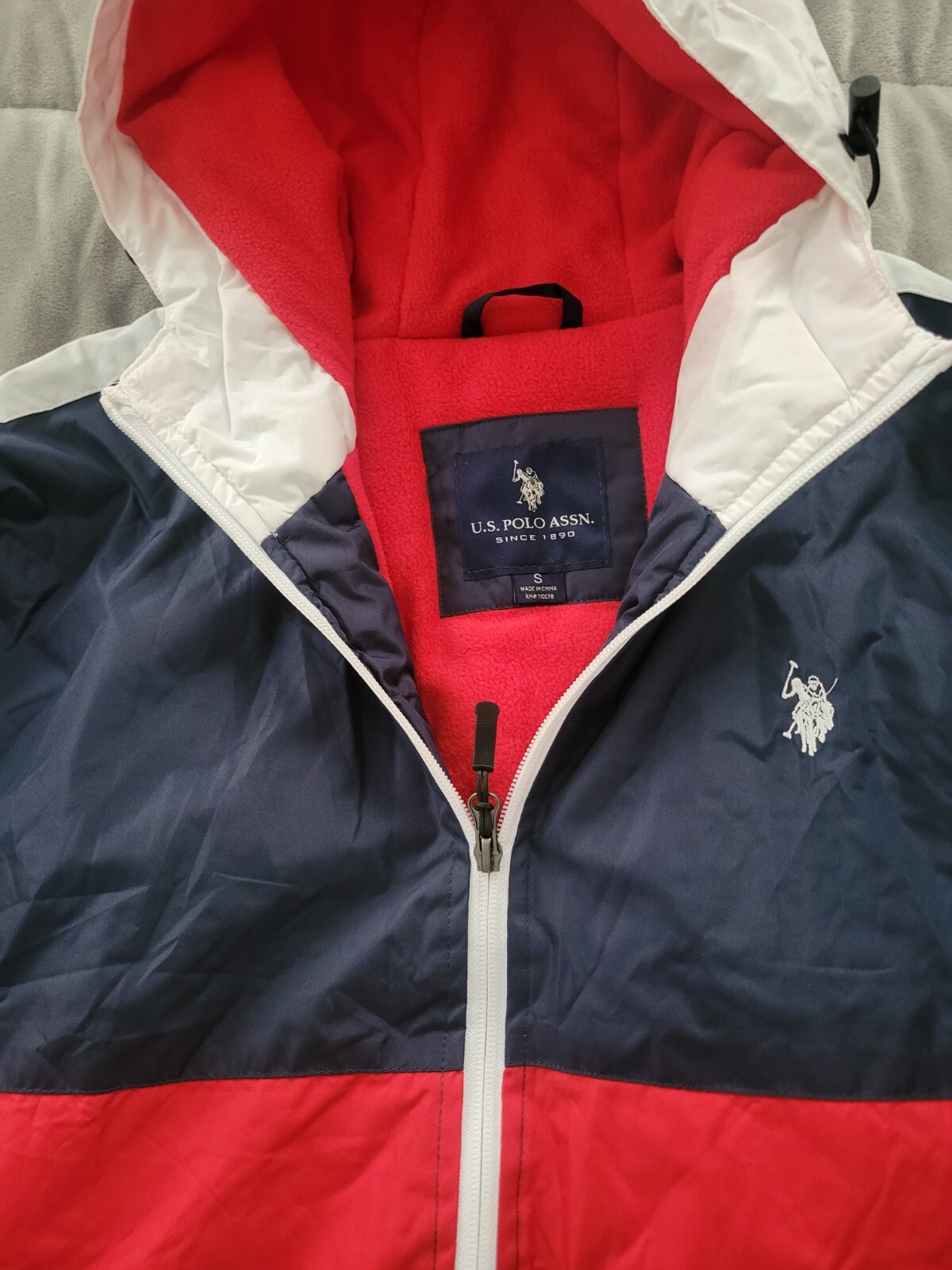 Men's Coats & Outerwear U.S. POLO ASSN USPA Polar Fleece Hood Jacket Size Small