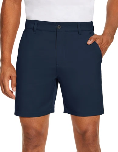 Pantalones cortos de golf ligeros para hombre 15 colores bolsillos delanteros planos pantalones flexibles de secado rápido - Imagen 39 de 51