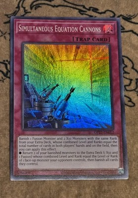 Yugioh Simultaneous Equation Cannons OP27-EN012 Unlimited Super Rare NM