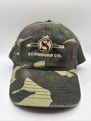 Vintage Camouflage Schism berg Co. Adjustable Hat Embroidered