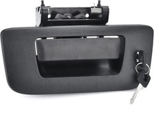 Tailgate Handle with Bezel Lock Kit Compatible with Chevry Silverado and GMC
