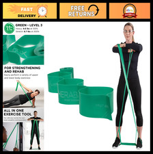 Super Heavy Non-Latex Resistance Band with Loops, 5ft Elastic for Exercise  Reh