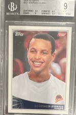 2009-10 Topps Stephen Curry Rookie #321 Warriors Basketball Card BGS 9 Mint. rookie card picture
