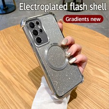 Magsafe Case For Various Phone Magnetic ShockProof Fashion Glitter Back Cover