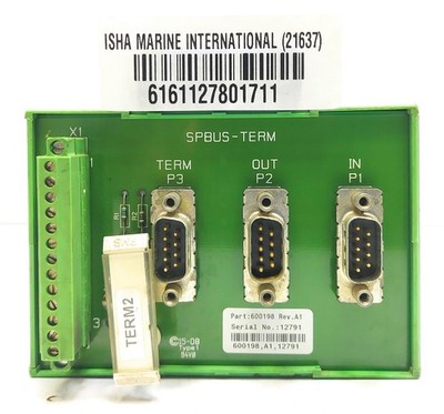 Kongsberg Simard SPBUS-TERM 600198 Rev.A1 PCB Module 600199B