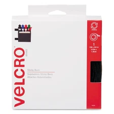 Velcro Sticky-Back Hook and Loop Fastener Tape with Dispenser 3/4 x 15 ft. Roll