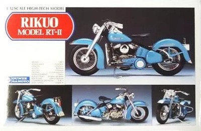 Gunze 1/12 Rikuo RT-II Japanese Vintage Bike High-Tech Model Kit G-628 #23