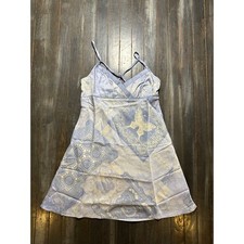 Kimchi Blue Urban Outfitters Blue Bandana Patchwork Mini Dress Open Back