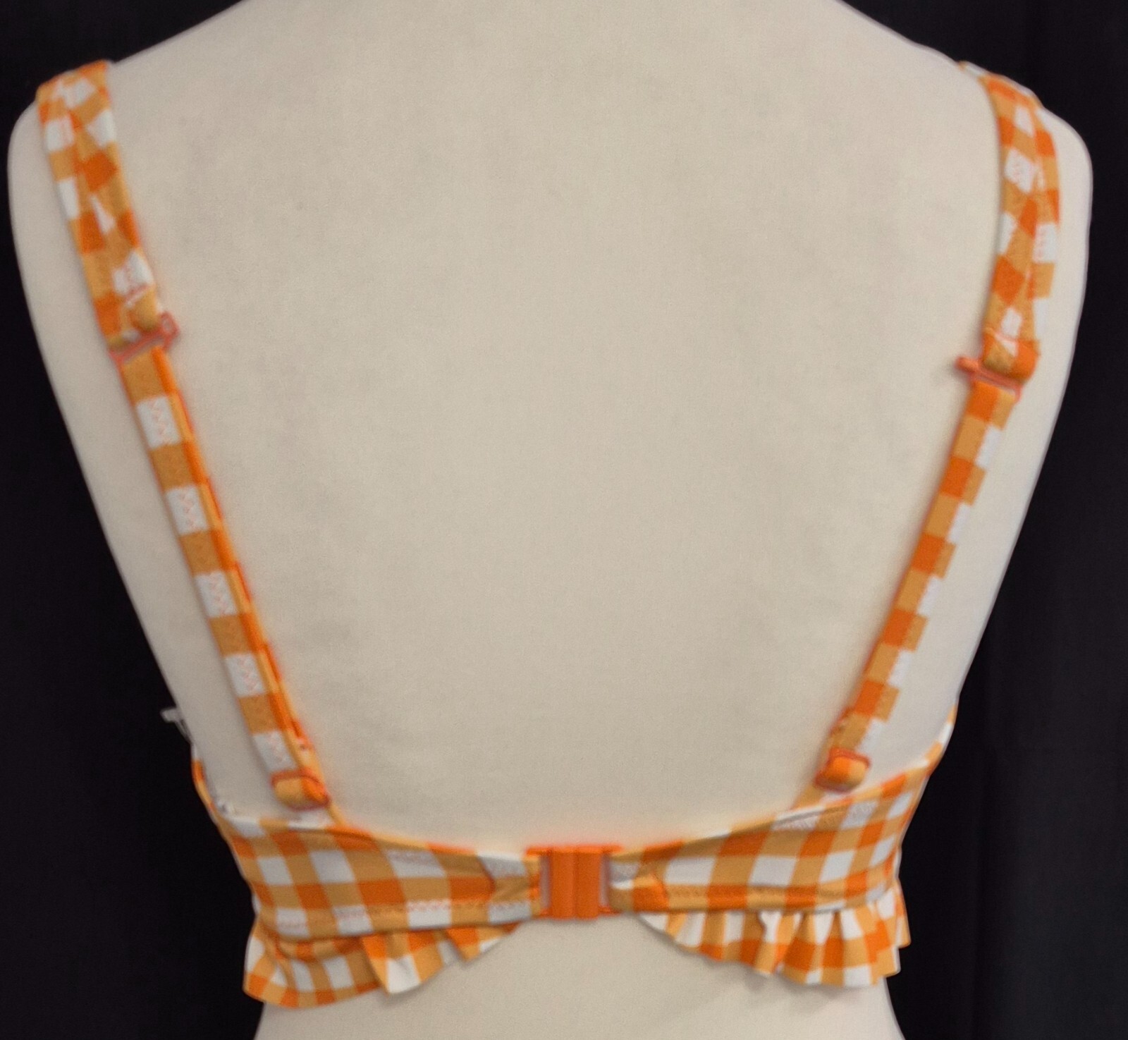 Freya Bikini Top Orange/White 30F NWT image 4