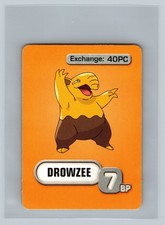 Drowzee Pokemon Master Trainer 2005 Game Character Card REPLACEMENT Part Hasbro