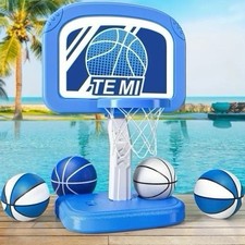 Swimming Pool Basketball Hoop, Pool Toys With 4 Balls