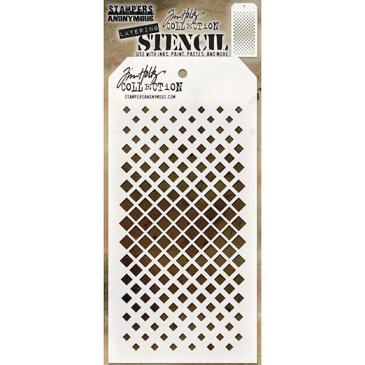 Tim Holtz Layering Stencil - Gradient Square THS119