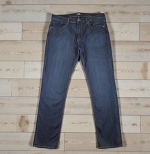 Paige Federal Slim Straight Jeans Men’s 34 Blue Dark Wash USA Made