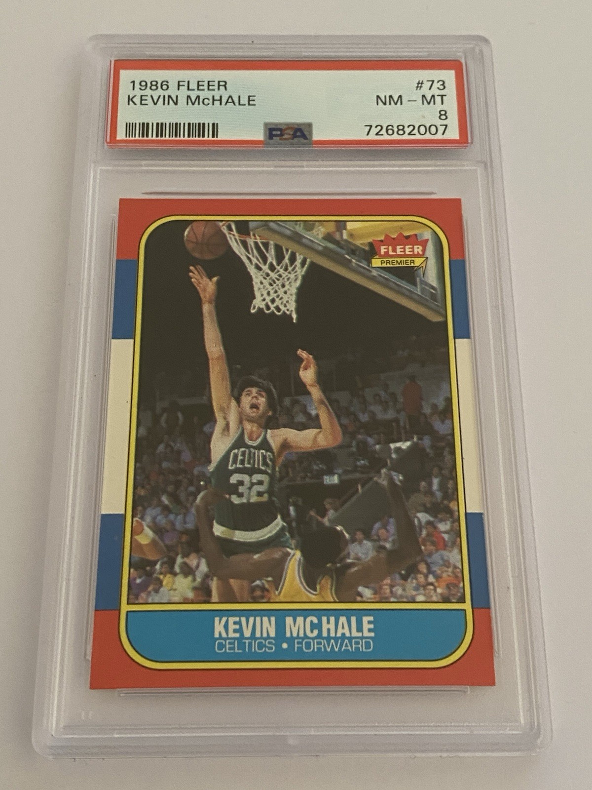 1986 Fleer Kevin McHale #73 PSA 8