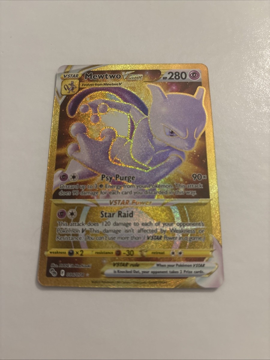 pokemon go mewtwo card price Pokmon players are reacting after seeing fans who were hand-picked to attend the game's ultra-exclusive 10th anniversary Times Square event are now selling off their unique on eBay for thousands Colorless Rule Pokemon Go Mewtwo VSTAR 86/78