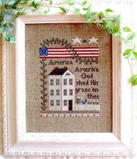 America by Little House Needleworks cross sti...