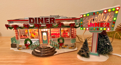Department 56 Snow Village Shelly's Diner Retiring 55008 Retired