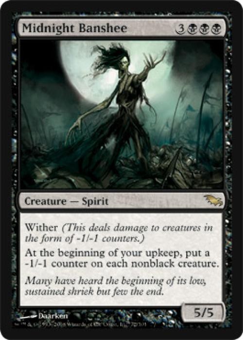 MTG English Midnight Banshee NM Foil Shadowmoor