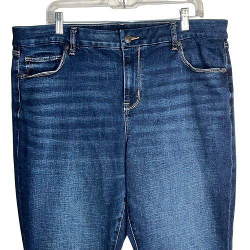 American Eagle Curvy High-Rise Skinny Kick Jeans Size 20 Next Level Stretch - Picture 2 of 8