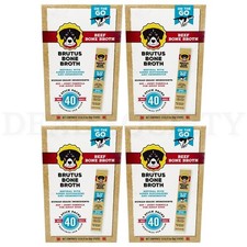 Brutus Broth Beef Bone Broth Powder Hip  Joint w/ Glucosamine 5 Count Lot of 4