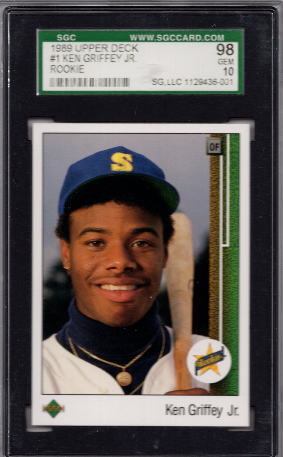 1989 Upper Deck #1 Ken Griffey Jr PSA 10 perfect centering