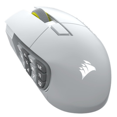 Corsair Scimitar Elite Wireless SE MMO Mouse 33K DPI White Certified Refurb
