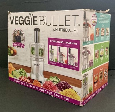 Veggie Bullet VBR-1001 NutriBullet Spiralizer Slicer Shredder New Open Box