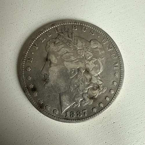 1887 O Morgan Dollar VF Very Fine 90% Silver $1 US Coin FREE SHIPPING