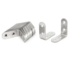 20Pcs Corner Braces Brackets Right Angle L shape Stainless Steel Brace Bracket