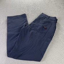 Ariat FR Work M7 Pants Mens 32x34 Fits 32x32.5 Blue Slim Straight Leg Workwear