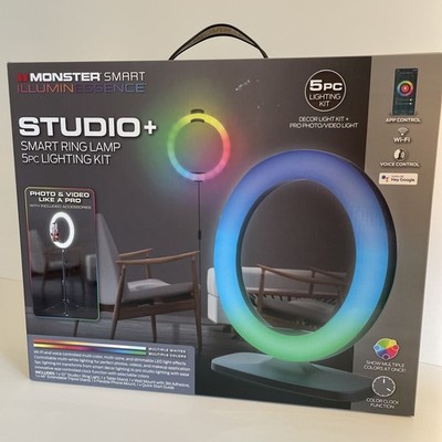 Monster smart illuminessence Studio+ Ring Lamp 5pc Kit Open Box Complete Works