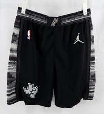 2023-24 San Antonio Spurs Tre Jones #33 Game Used Black Shorts Statement Ed L 6