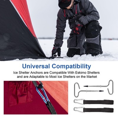 eskimo ice fishing shelter accessories Anchors (2-Pack) Connect the 1/2 thick rigid foam tiles together inside a hub or flip Eskimo Ice Fishing Shelter Bag