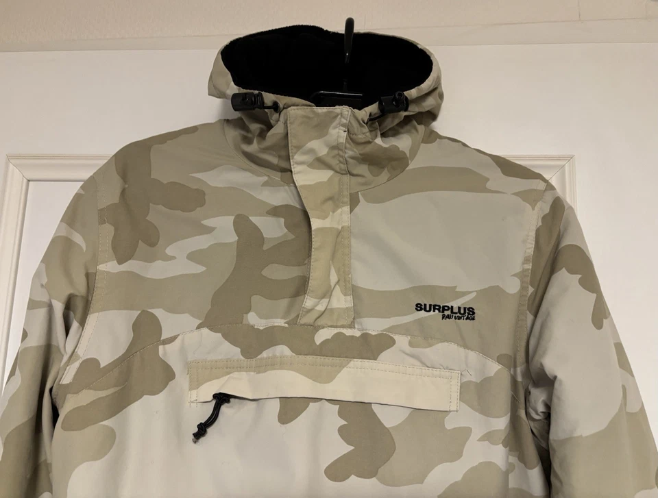 surplus carhartt jacke parka camouflage beige s xs innen fleece schwarz - Bild 3 von 4