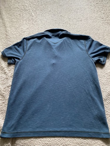 Camisa Polo Eddie Bauer Hombre Manga Corta Gris-Azul Talla L - Imagen 8 de 8