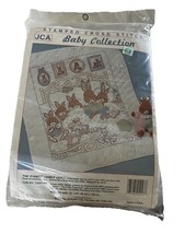 VTG JCA Stamped Cross Stitch Kit “The OHare Family Quilt” Made In USA NEW RARE