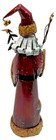 Rustic Metal Cone Santa Figurine w/ Holly & Star Staff Primitive Christmas Décor — photo 5