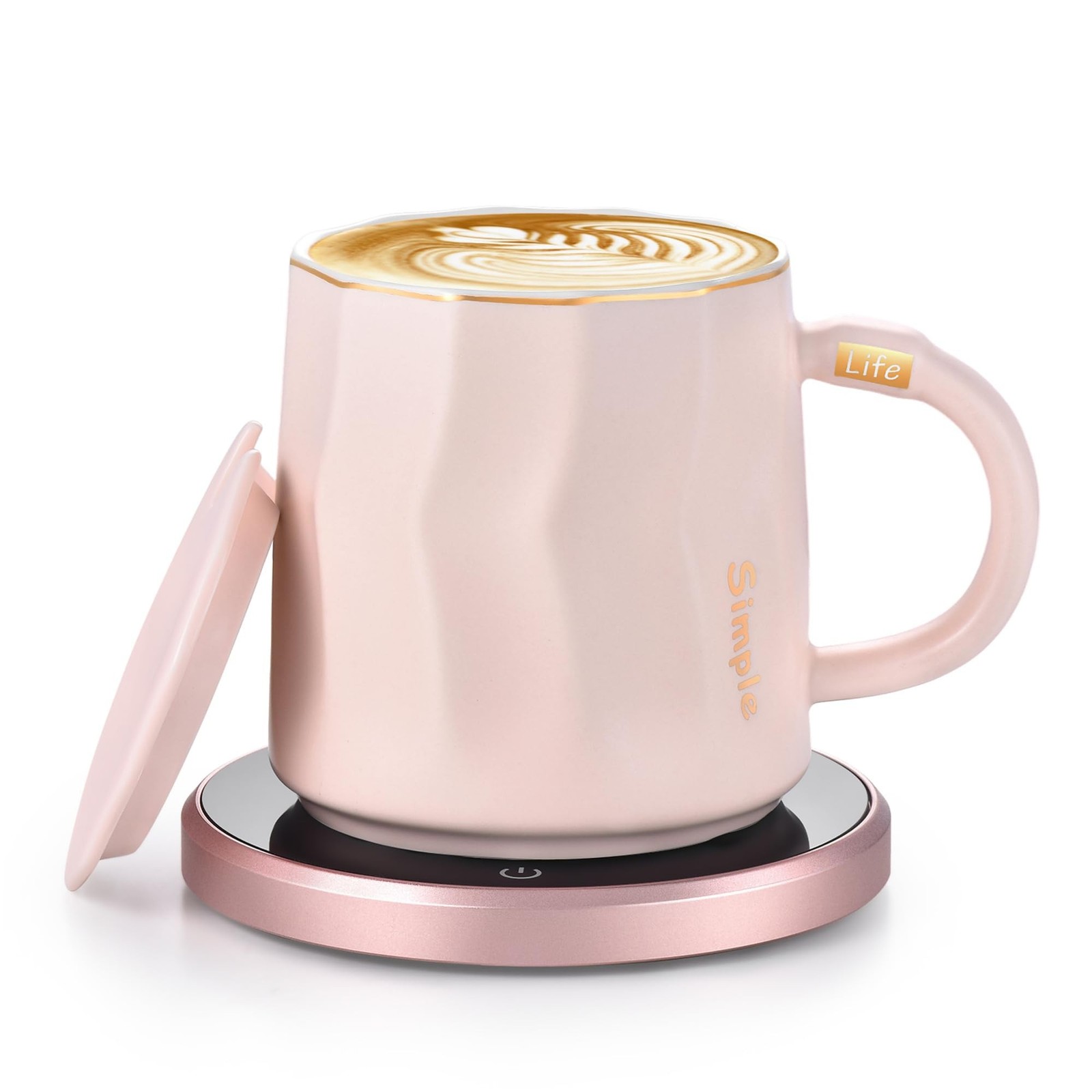 KRGMNHR Smart Coffee Mug Warmer and Cup Set with Auto Shutoff for Desk Use