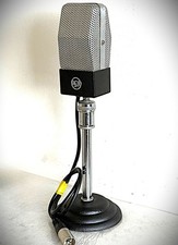 1940's-50's RCA 74B Ribbon Microphone, modified  working w/stand Hear sample 