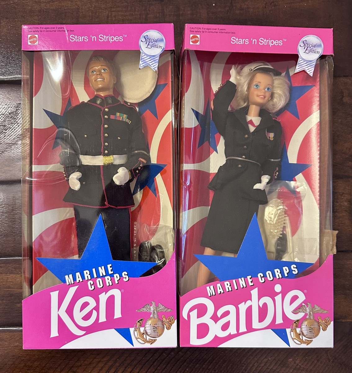 Star N Stripes Marine Corps Barbie & Ken 1991 Special Edition