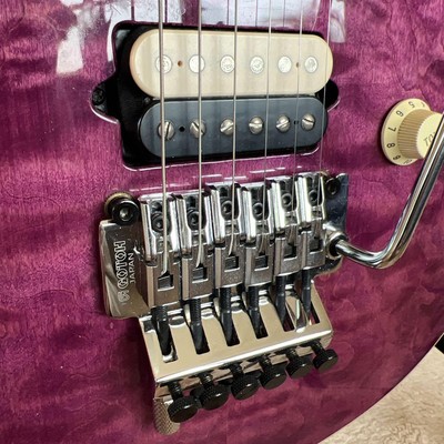 Sterling by MUSICMAN AX40パープルEVH風一部改造 Sterling by MUSICMAN AX40 Purple EVH style partial modification