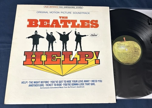 🔥 THE BEATLES "HELP!" 1971 Los Angeles US Press Shrink RARE Apple🍏 Records NM