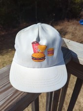 Vintage 80s Burger King Hat Snapback Burger Fries Coca Cola Coke Baseball Cap