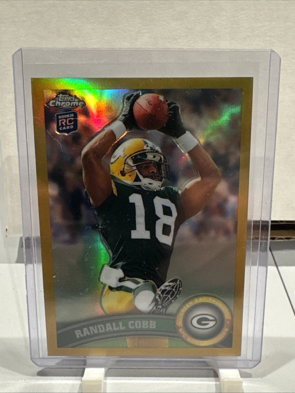 Randall Cobb Topps Chrome #93 Gold Refractor