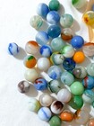 Lot of 78 Vintage Glass Marbles w Shooter Estate Collection Akro Agate Peltier — photo 3