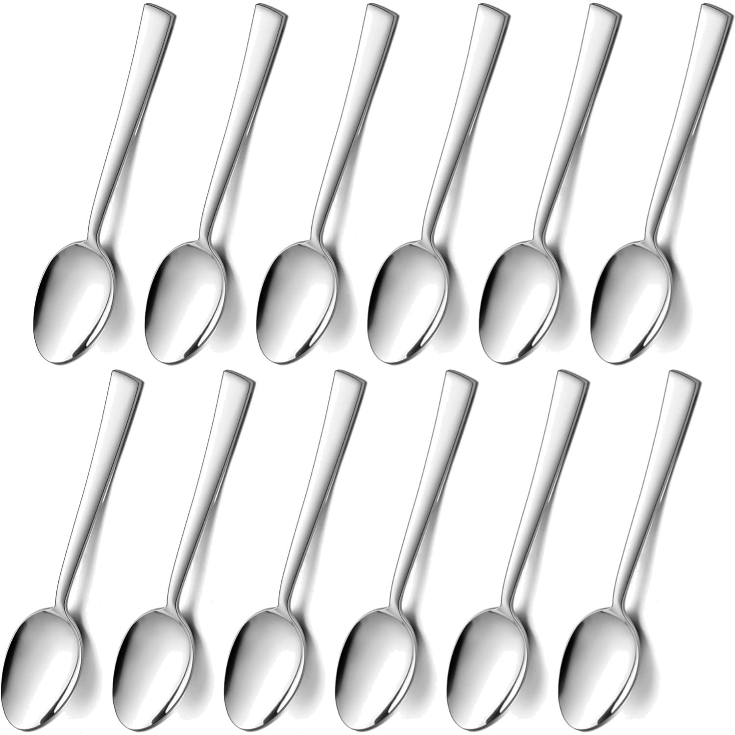 Kaffeelöffel, Edelstahl Teelöffel Dessertlöffel 12er Set, Kleiner Löffel für ...