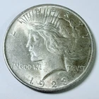 1923 Peace Silver Dollar $1 - 90% Silver - Circulated Coin #7739